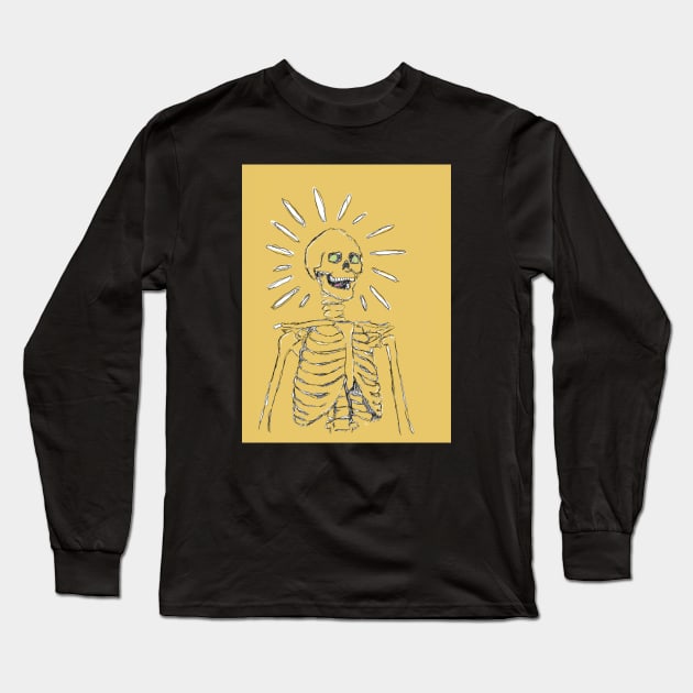 Skeleton Surprised Long Sleeve T-Shirt by BrandxbyCristina